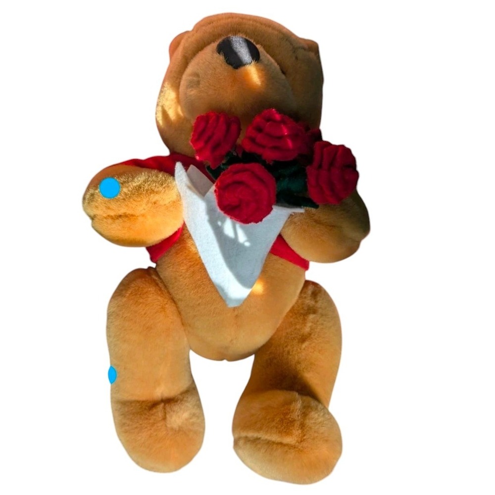 Disney‎ Winnie The Pooh With Roses Stuffed Plush